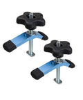 Two Pack Mini T Track Hold Down Clamps For Universal T Slot Systems, 3-9/16 Inch Long By 3/4 Inch Wide, includes bolts and knobs