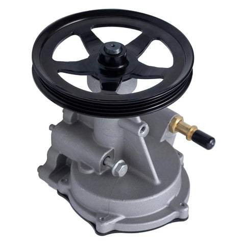 TUCAREST brake vacuum pump with black pulley and gray cast-aluminum housing