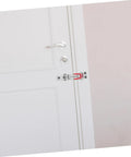 Heavy Duty Adjustable Galvanized Iron Toggle Latches With Big Grip Holding Power For Cabinets Toolboxes Doors No Brainer Install Buckle Joint Design Durable Latch Clip For Secure Closures And Quick Access. installed on white door