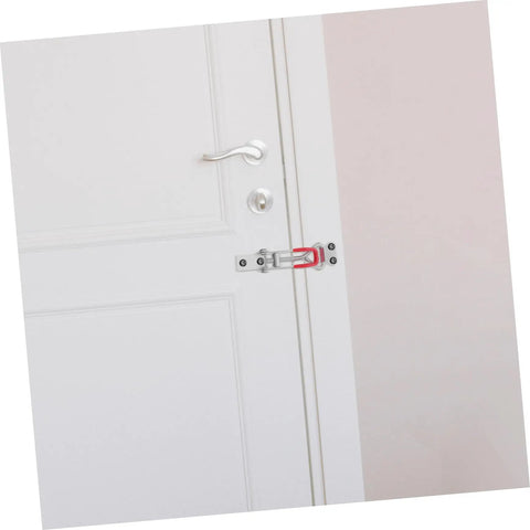 Heavy Duty Adjustable Galvanized Iron Toggle Latches With Big Grip Holding Power For Cabinets Toolboxes Doors No Brainer Install Buckle Joint Design Durable Latch Clip For Secure Closures And Quick Access. installed on white door