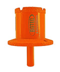 BGTEC diamond core drill bit, orange 40x60 mm, triangle shank for porcelain, marble, ceramic tile.