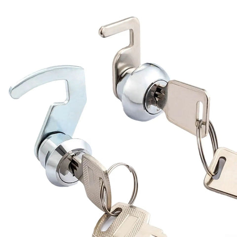 Cash Drawer Cam Lock With Quick Clip and Zinc Alloy Cylinder Two Keys Included Tough Metal Lock for Cabinets Lockers