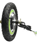Killer 12 Inch 36V 500W Brushless Hub Motor Rear Wheel Conversion Kit with pneumatic tire and wiring for electric scooters.