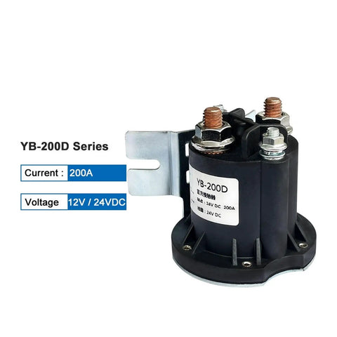 Heavy Duty 24 Volt Electric Stacker Forklift Tail Plate Oil Pump Start Switch Relay With Motor Contactors side view showing connections.