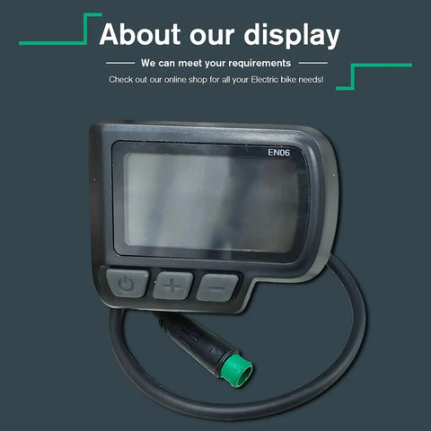 EN06 Electric Display For Electric Bikes LCD Screen 48V Power Meter Real Time Battery Level And Mileage Readout Compatible With 24V To 48V Ebike Systems Perfect For Mountain And City Rides Ride Ready