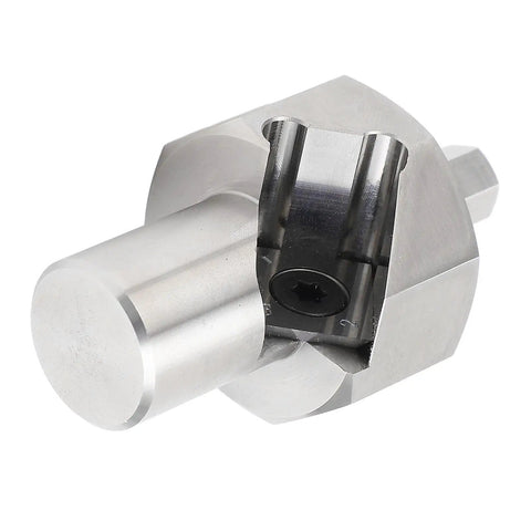 Premium Bench Dog Hole Chamfer Reamer Tool 20mm with polished finish, hex shank, ideal for electric drill use.