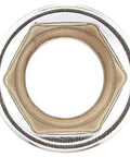 Top view of 1/2 Drive Socket 21/32 Inch Six Point With TorquePlus Design For Stubborn Or Damaged Fasteners And Soft Materials