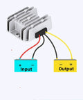Waterproof 12V 24V To 6V Buck Converter 60W 10A Max Output for car electronics with aluminum case and silicone seal