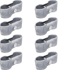 Eight Pack Chain Link Fence Panel Clamps For 1 7 8 Inch Pipe Frames, Kennel Clamps With Bolts And Nuts, Saddle Style, easy install.