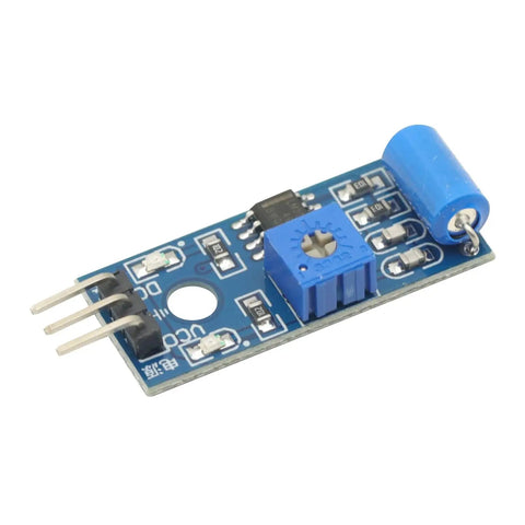 Motion Sensor Module And Vibration Sensor Pack For Arduino Projects 5 Pcs Vibration Switch Alarm Sensors With Digital Output For 3 3V To 5V Compact 3 2cm By 1 4cm PCB Perfect For DIY Security Prototyping And Hands On Experiments, blue SW-420 PCB