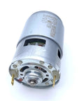 Super Tough Rs775 Electric Wrench With 18V High Power DC Motor, close-up of durable motor with connectors for industrial automation.