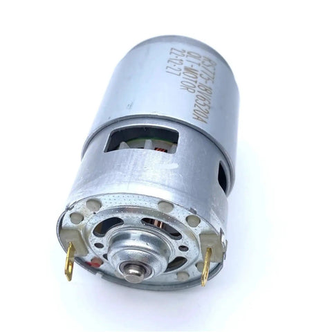 Super Tough Rs775 Electric Wrench With 18V High Power DC Motor, close-up of durable motor with connectors for industrial automation.