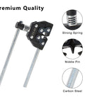 Roller Chain Breaker Kit With Holder Puller Cutter For Motorcycle Bicycle Go Kart And ATV Chains 0.25 To 0.75 Inch Pitch Replacement Disassembly Tool showing steel construction and parts