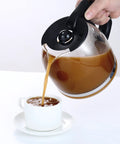 Pouring coffee into cup with 12 Cup Glass Replacement Carafe For Mr Coffee 12 Cup Coffee Makers SK12 SK13 EHX23 JWX31 SJX23 SJX39