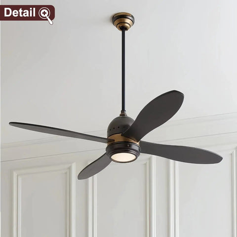 Upgraded Home Setup Features This Solid Six Inch Black Ceiling Fan Downrod that works for modern spaces with a sleek design.