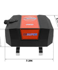 Zesuper 12V Electric Winch Control Box Solenoid Relay Kit For 8000-17000 Lb Winches with dimensions 7.3x4.1x5.1 inches.