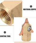 Copper component of Two Piece Automotive Sheet Metal Forming Pliers And Dent Puller Kit with detail on threading