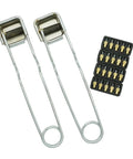Single Flint Torch Lighter Kit For Welding And Cutting Pack Of 2 with 20 Spare Flint Replacements shown in metal frame