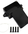Open 4 Pack IP65 Waterproof Junction Boxes Outdoor Project Case Made From Durable ABS Plastic With Fixed Ears, Black, 3.3 x 2.3 x 1.3 Inch