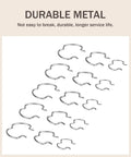 Eighteen Piece Transmission Line Clips Set With Three Sizes Six And Three Eighths Inch Six And One Half Inch And Six And Five Eighths Inch Metal