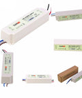 Rugged 12V 60W Waterproof LED Power Supply with 5A Switch Driver, AC to DC LED Transformer, 110V/220V Compatible, High Efficiency Outdoor Lighting Driver for Signs, Shelters, and Garden Projects shown in multiple angles