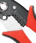 Beast Mode 8 Inch Wire Strippers And Cable Cutter Tool For Electricians Pro Grade 65 Mn Steel Blade close-up of jaw and handle