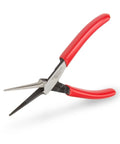 Pocket Sized Mini Needle Nose Pliers With Serrated Jaw For Precision Grips Long Tapered Nose Crosscut Teeth For Even Contact