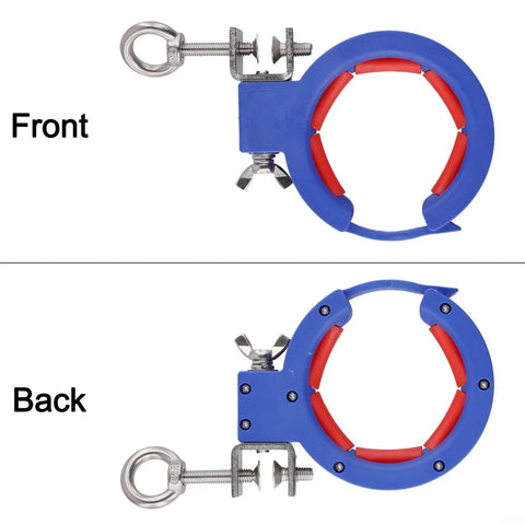Front and back Wire Guide Pulley For Smooth Wiring And Easy Routing Nylon And Steel Cable Tray Roller Tool 25kg Capacity Dark Blue 2 Pack Quick Screw Mount Install Protective Shaft Design clamp