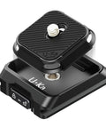 Camera Quick Release Plate And Tripod Mount Adapter For Gimbals Sliders And DSLRs With One Quarter Inch And Three Eighth Inch Screws