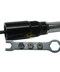 Professional Grade Rivet Gun Tool Adapter Converts Cordless Drill To High Power Rivet Puller for rapid fastening, featuring black and silver design.
