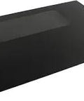 Replacement Oven Outer Door Glass In Black For WB57K2 And Other Oven Models Genuine OEM Part displayed at a diagonal angle.