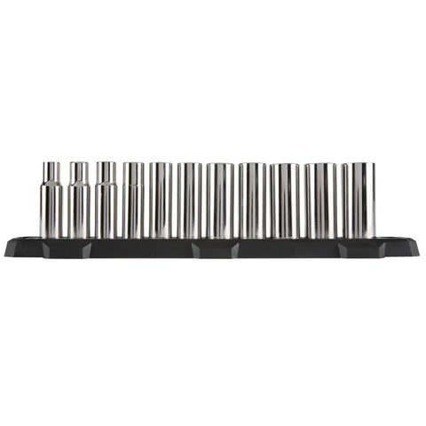 Deep Socket Set 1/2-Inch Drive SAE 12-Point, 11-Piece Workhorse With Quick Engagement And Corrosion-Resistant Chrome Finish