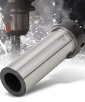 Premium C40ER32M100L Straight Shank Chuck Holder for CNC Milling with 0.01mm Ultra Precision And 40CR Steel Build For Deep Cavity Machining And Pro Finishing Jobs, close-up view with water spray.