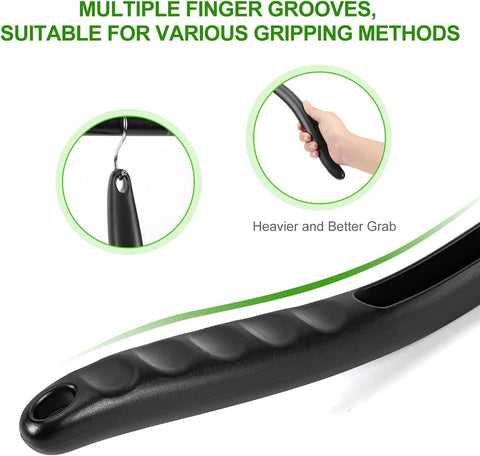 Close-up of the handle of Inside Windshield Cleaning Tool With 22 Inch Detachable Handle For Clear Vision And Easy Car Detailing
