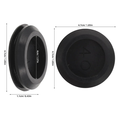 10 Pack Black Silicone Grommet Plugs With Tool Free Install Round Seal Stopper For Machinery And Electrical Boxes Dust