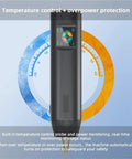 Close-up of handheld spot welder's color screen and temperature control, part of Handheld Spot Welder With Large Color Screen And 90 Speed Adjustable Power Portable Digital Spot Welding Machine For DIY Projects Pro Grade Versatile Tool For Precise Joints And Faster Repairs.