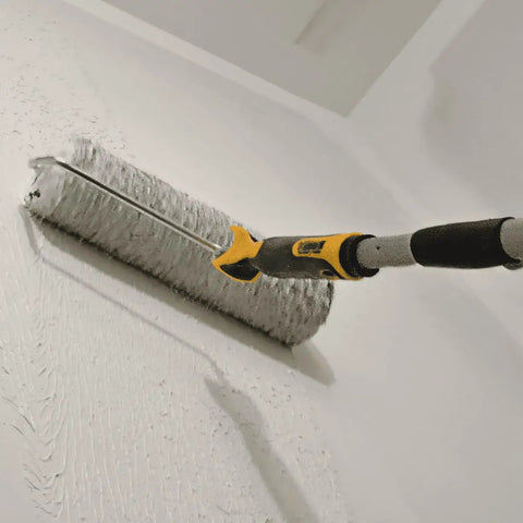 Rock Solid Telescoping Drywall Compound Roller Support Handle Extends 44 To 79 Inches Lightweight Extension Pole For No Sweat Mud Application And Big Renovation Projects