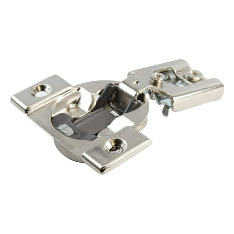 Space-Saving Compact Soft-Close Hinge With Blumotion, 105 Degree Swing, Five-Eighths Overlay, Screw-On Mount, Pack Of Two Hinges For Face Frame Cabinets Blum 38N355B.10 hinge close-up