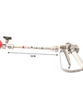 Heavy Duty Airless Paint Spray Gun With 3600 Psi Max Pressure And Reversible 517 Tip guarantees reliable coverage and features a 10-inch extension.