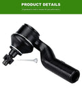 Close-up of a ball joint from the Beefed Up Front Suspension Kit 8 Piece With Lower Control Arms Ball Joints Outer Inner Tie Rods