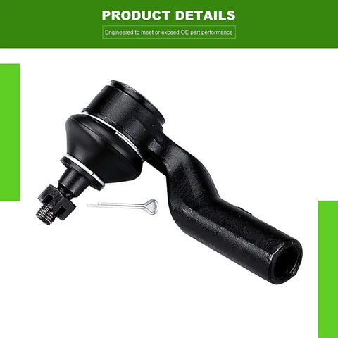 Close-up of a ball joint from the Beefed Up Front Suspension Kit 8 Piece With Lower Control Arms Ball Joints Outer Inner Tie Rods