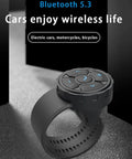Wireless Bluetooth 5.3 Remote Controller For Steering Wheel Car Kit And Bike Motorcycle Phone Control Play Pause Volume