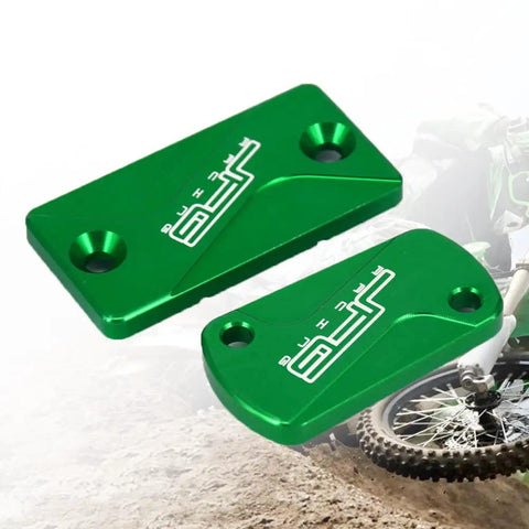 CNC Aluminum Brake Reservoir Cap For Dirt Bike Front And Rear Clutch Fluid Cover Protects The Reservoir And Adds Built Tough Style Fits KX KLX