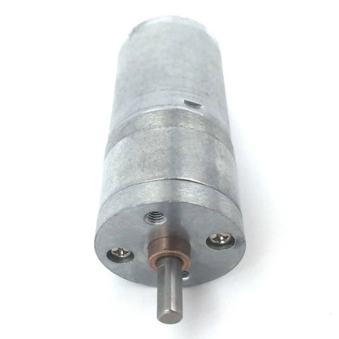 Top Tier 25 Gauge Geared Motor DC 6V 12V 24V Electric Gearbox for Robotic and Industrial Automation High Torque, close-up view of motor.