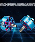 Beefed Up 2207.5 1860Kv Brushless Motor For 6S FPV Drone 5 Inch Props High Performance Upgrade with blue pink design