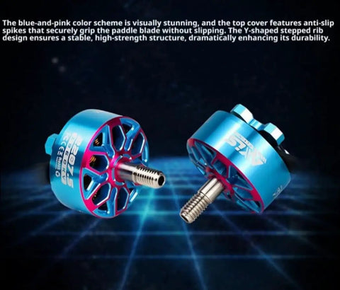 Beefed Up 2207.5 1860Kv Brushless Motor For 6S FPV Drone 5 Inch Props High Performance Upgrade with blue pink design