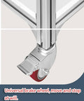 Close-up of the heavy-duty swivel brake wheel on the Workhorse Aluminum Anti Static Workbench With Smooth Rolling Locking Casters And Heavy Duty Swivel Brake Wheels For Precision Electronics Repair Lab Applications.