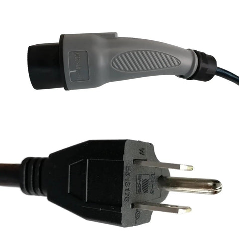 Top Shelf Charging Power Cord Assembly For MadJax X Series Storm And Star Ev Golf Cart connector ends, 8.2 feet length, heavy-duty design.