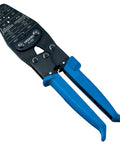 Open Barrel Crimping Tool With 15 Dies For Large And Small Terminals, Pro Grade Toggle Pliers, versatile kit displayed