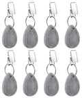 No Slip Marble Tablecloth Weights With Clips, 8 Piece Grey Pendant Stone Table Cover Weights For Outdoor Parties And Picnics